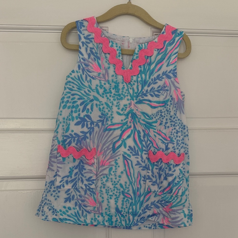 Lilly Pulitzer Blue and Pink Kids shift dress and shorts
